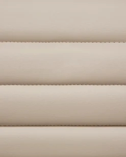 Set di 2 sedie alte LUCERNE Pelle sintetica Beige chiaro