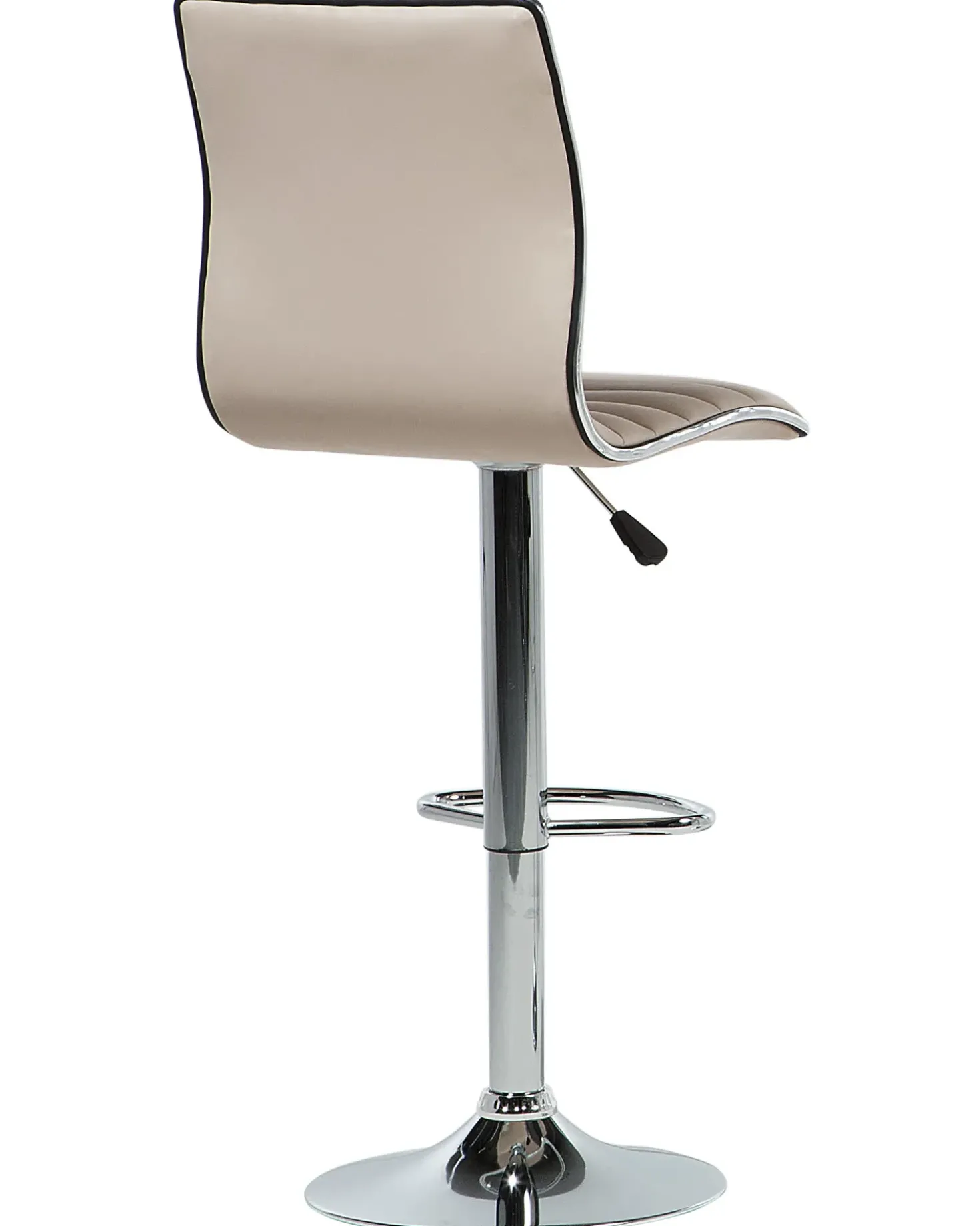Set di 2 sedie alte LUCERNE Pelle sintetica Beige chiaro