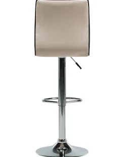 Set di 2 sedie alte LUCERNE Pelle sintetica Beige chiaro