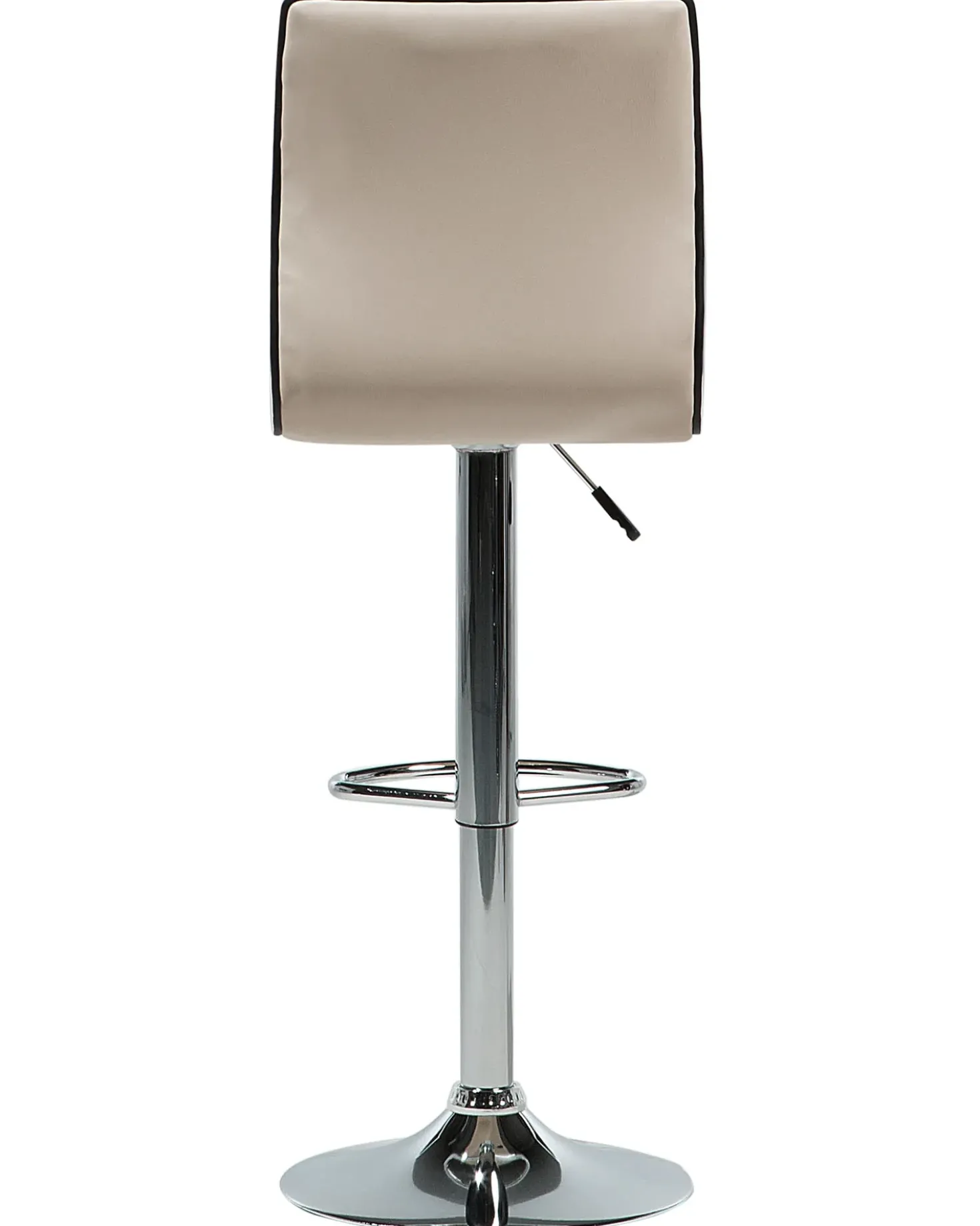 Set di 2 sedie alte LUCERNE Pelle sintetica Beige chiaro