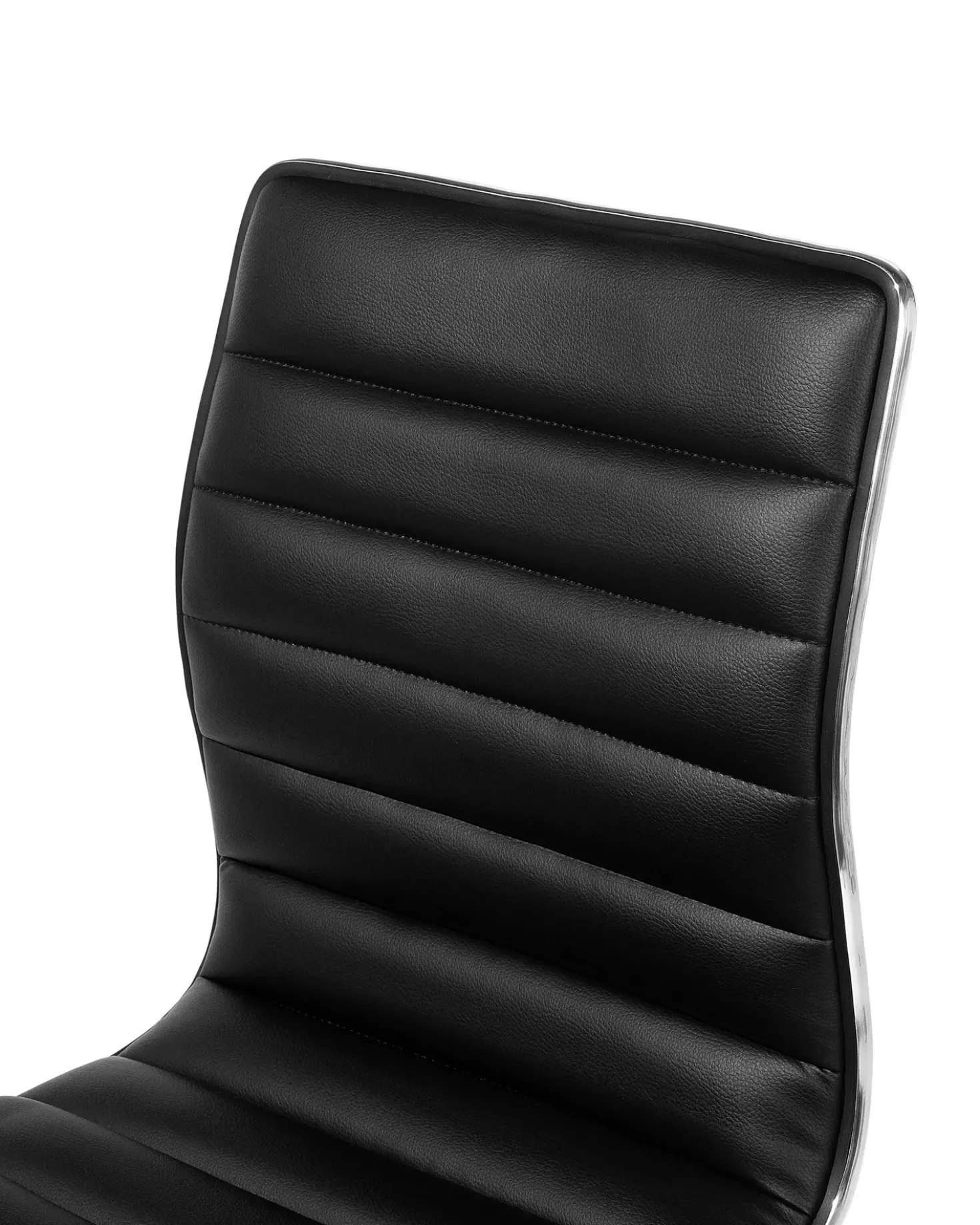 Set di 2 sedie alte LUCERNE Pelle sintetica Nero