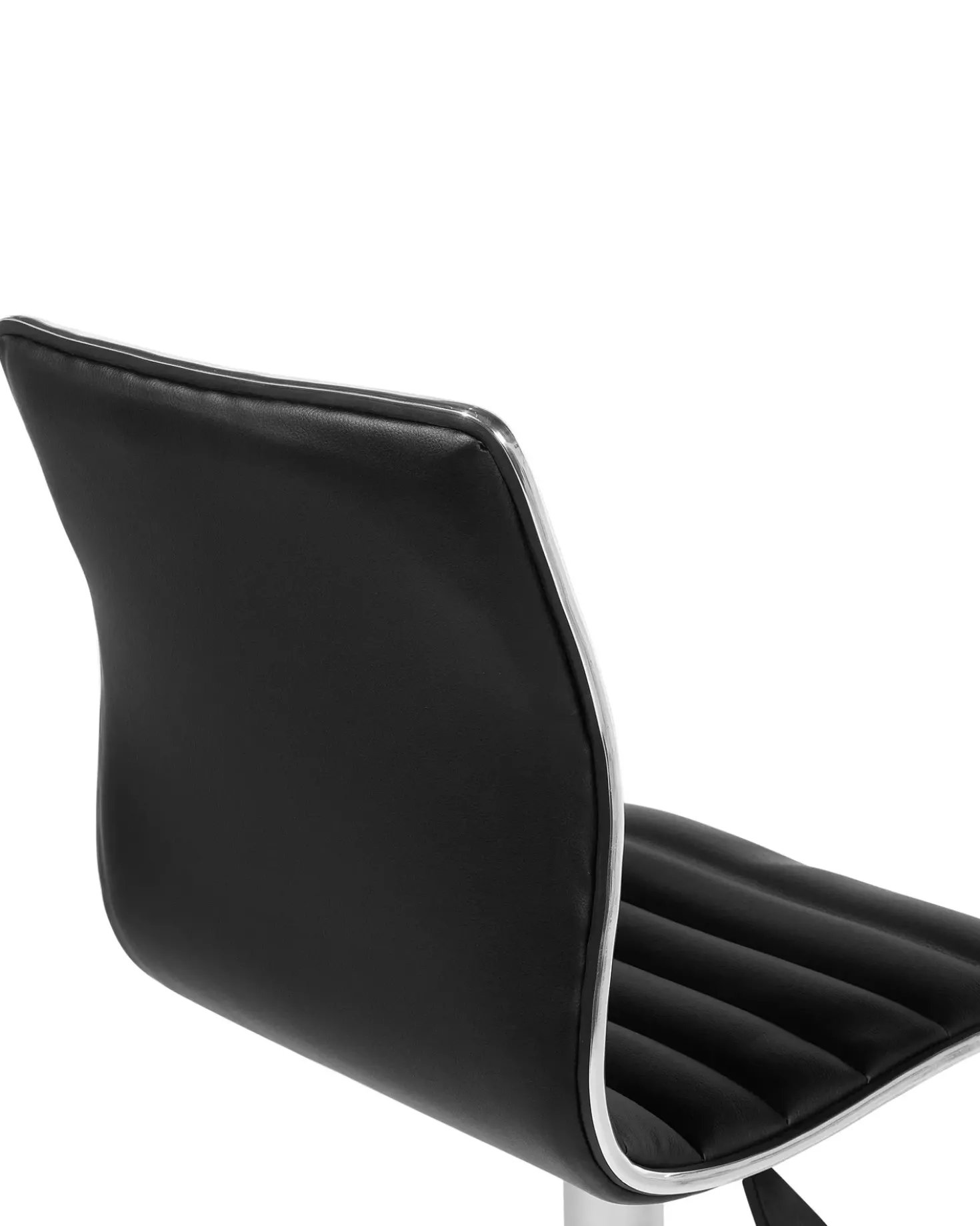 Set di 2 sedie alte LUCERNE Pelle sintetica Nero
