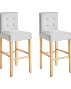 Set di 2 sedie alte MADISON Grigio
