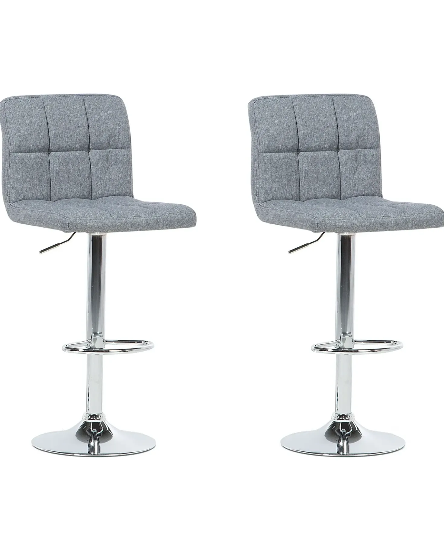 Set di 2 sedie alte MARION Grigio chiaro