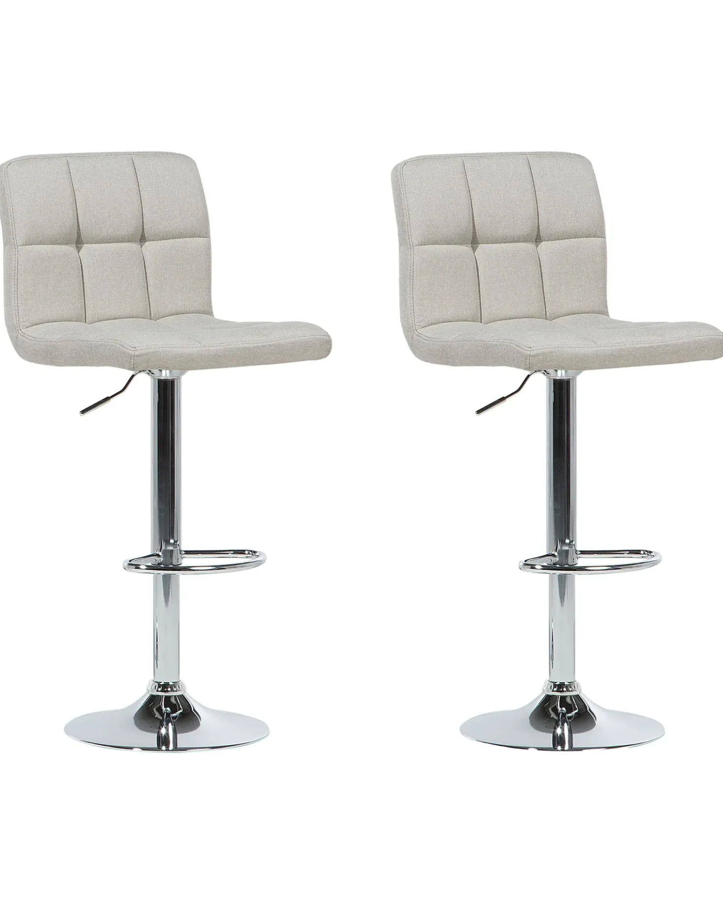 Set di 2 sedie alte MARION Beige chiaro