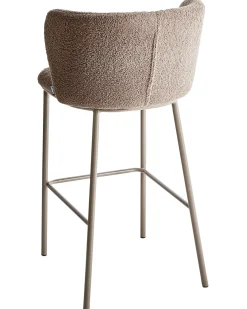 Set di 2 sedie alte MINA II Bouclé Marrone