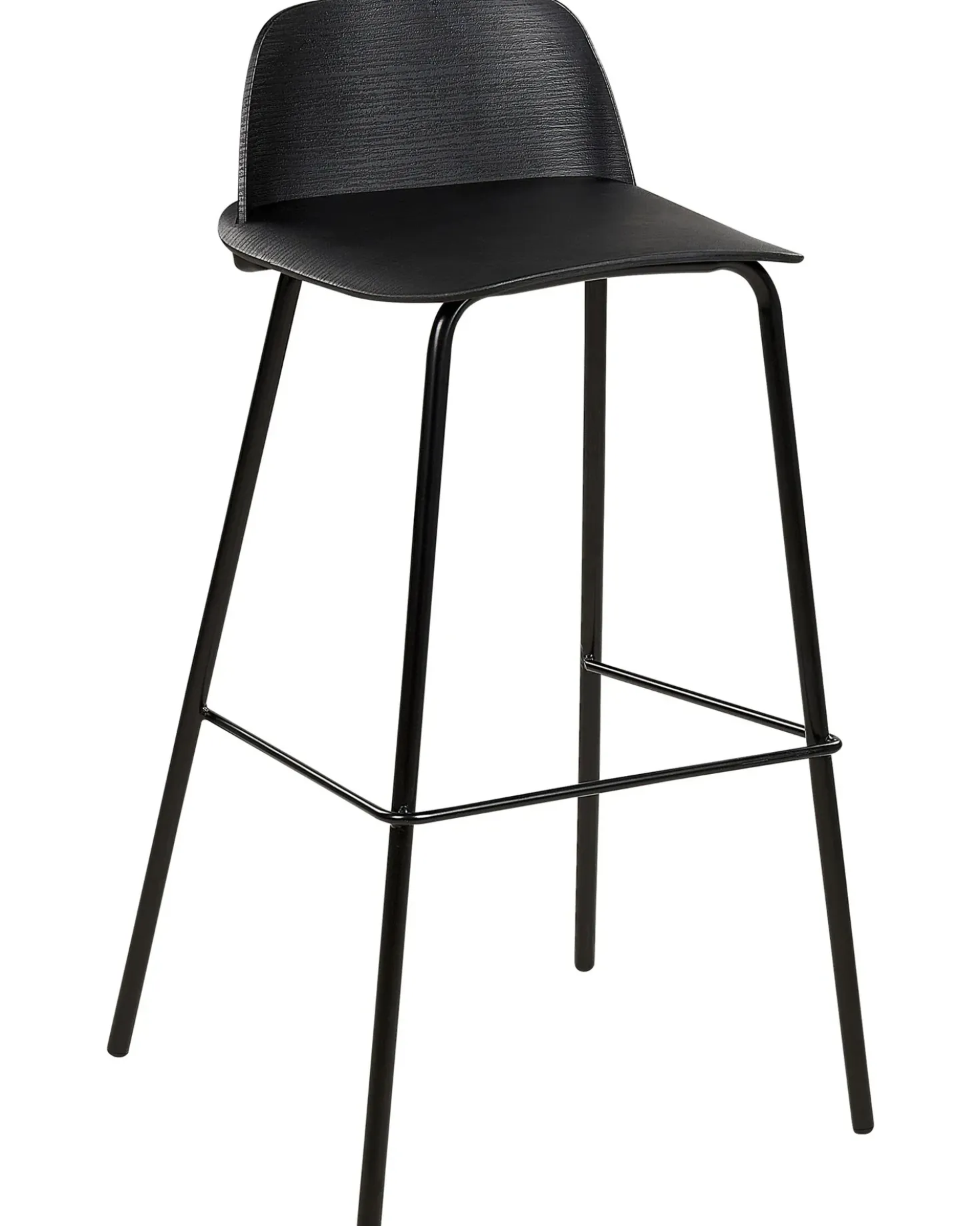 Set di 4 sedie alte MORA Nero