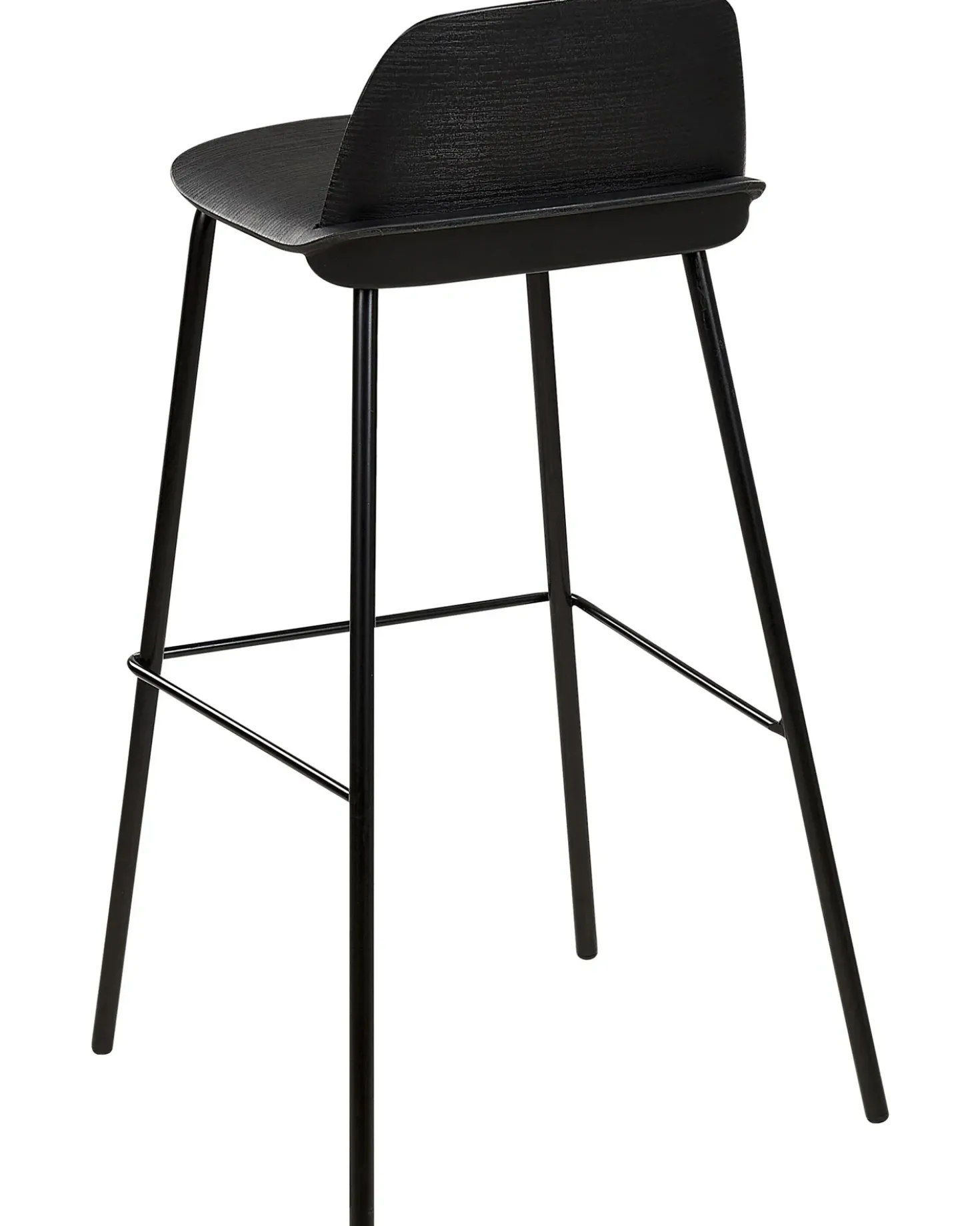 Set di 4 sedie alte MORA Nero