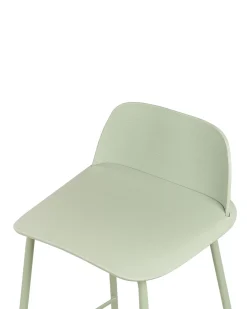 Set di 4 sedie alte MORA Verde chiaro