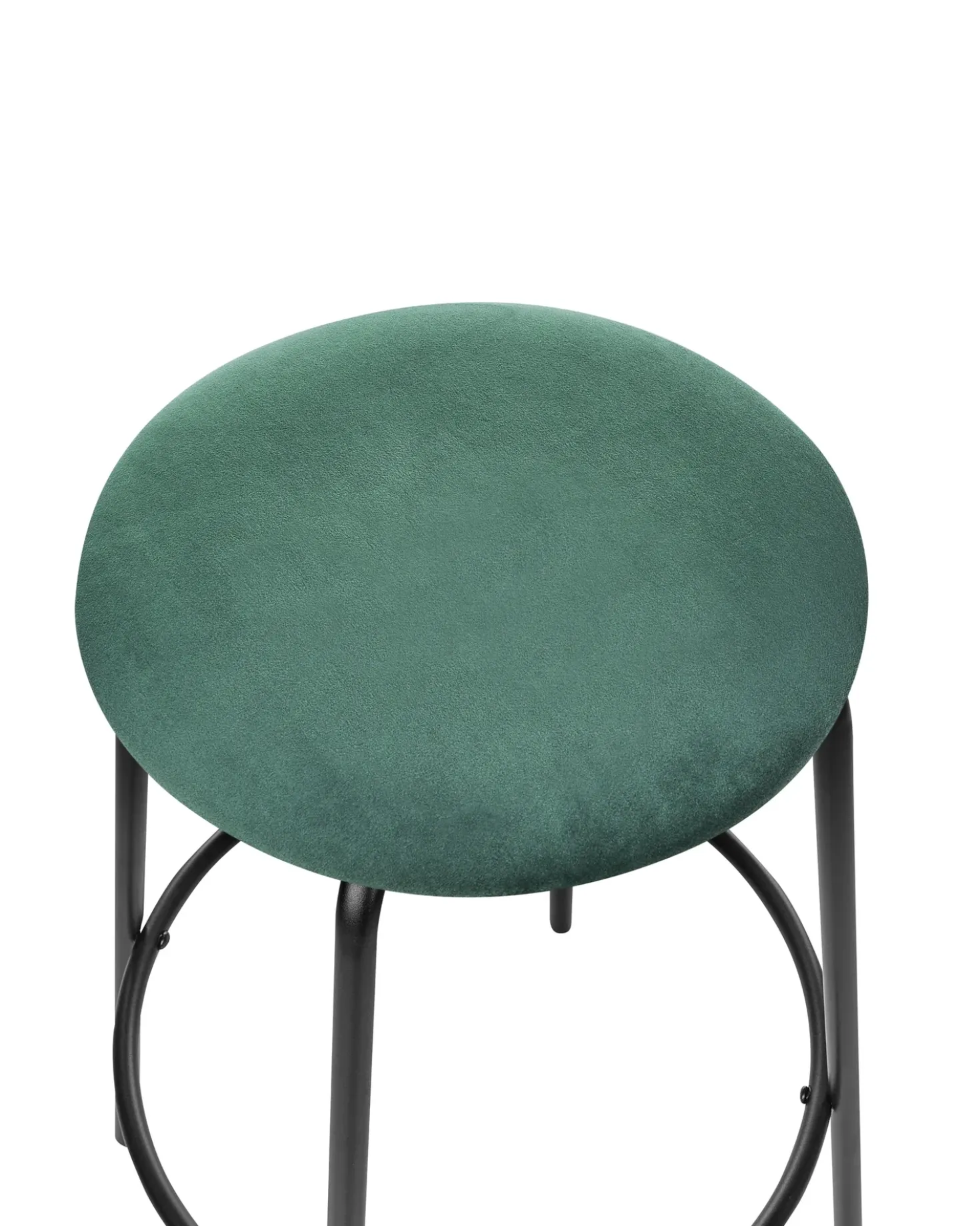 Set di 2 sedie alte MORTON Velluto Verde smeraldo