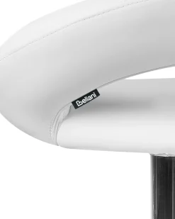 Set di 2 sedie alte PEORIA Pelle sintetica Bianco