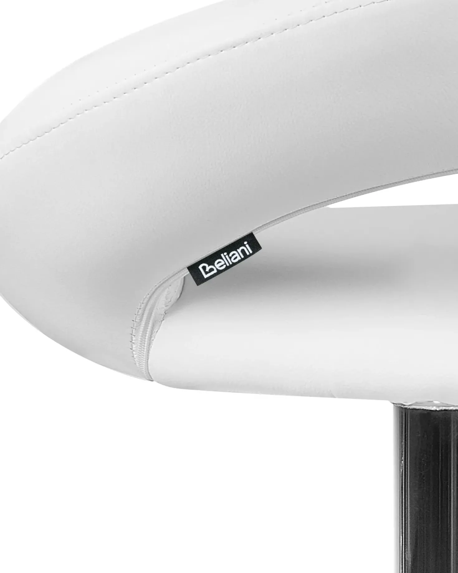 Set di 2 sedie alte PEORIA Pelle sintetica Bianco