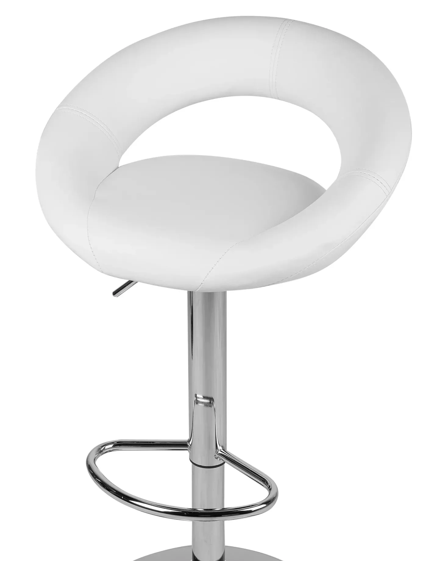 Set di 2 sedie alte PEORIA Pelle sintetica Bianco