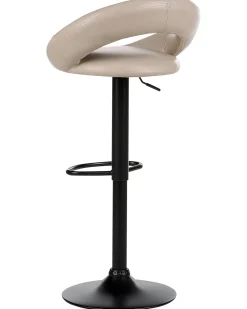 Set di 2 sedie alte PEORIA Pelle sintetica Beige chiaro