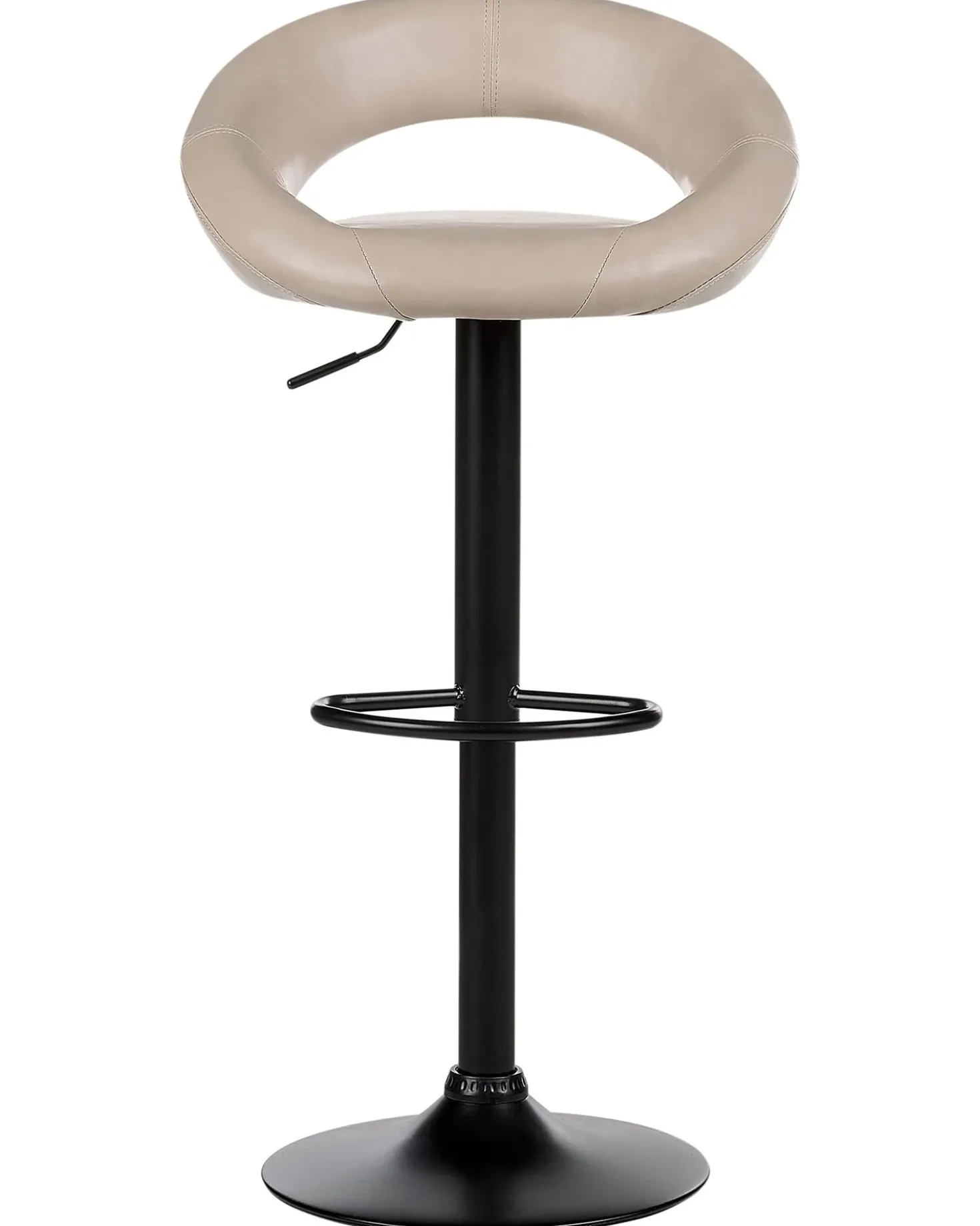 Set di 2 sedie alte PEORIA Pelle sintetica Beige chiaro