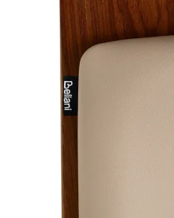 Set di 2 sedie alte PETERSBURG Pelle sintetica Beige/Nero