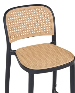 Set di 4 sedie alte PLOSE Materiale sintetico Beige