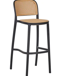 Set di 4 sedie alte PLOSE Materiale sintetico Beige