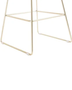 Set di 2 sedie alte PRESTON Metallo Oro