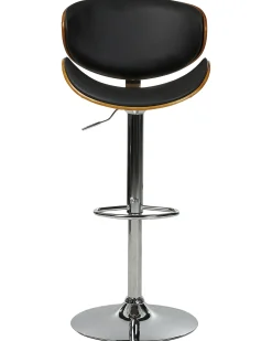 Set di 2 sedie alte ROTTERDAM Pelle sintetica Nero