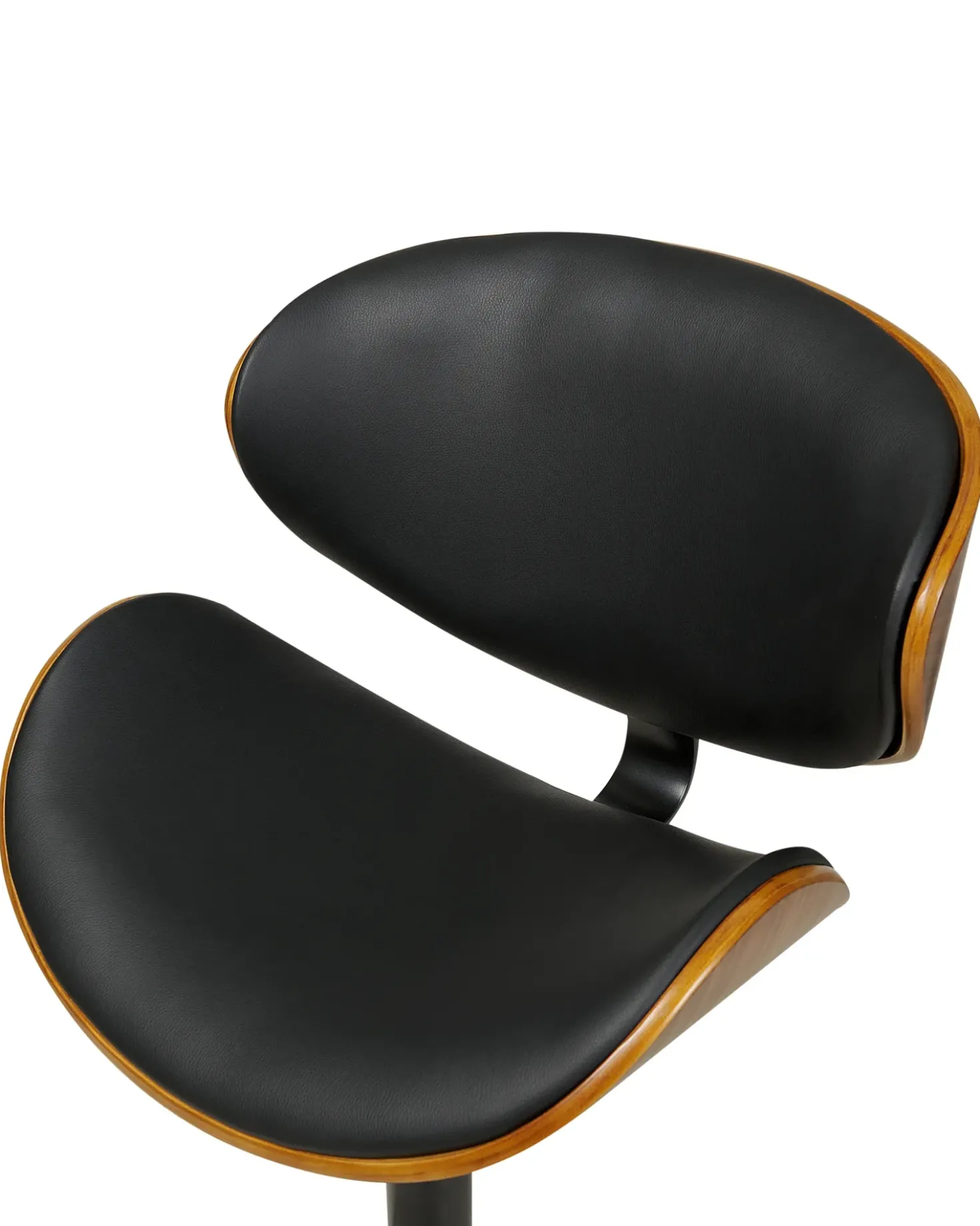 Set di 2 sedie alte ROTTERDAM II Pelle sintetica Nero