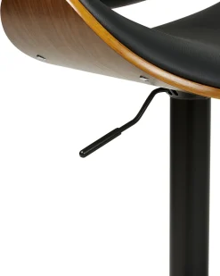 Set di 2 sedie alte ROTTERDAM II Pelle sintetica Nero