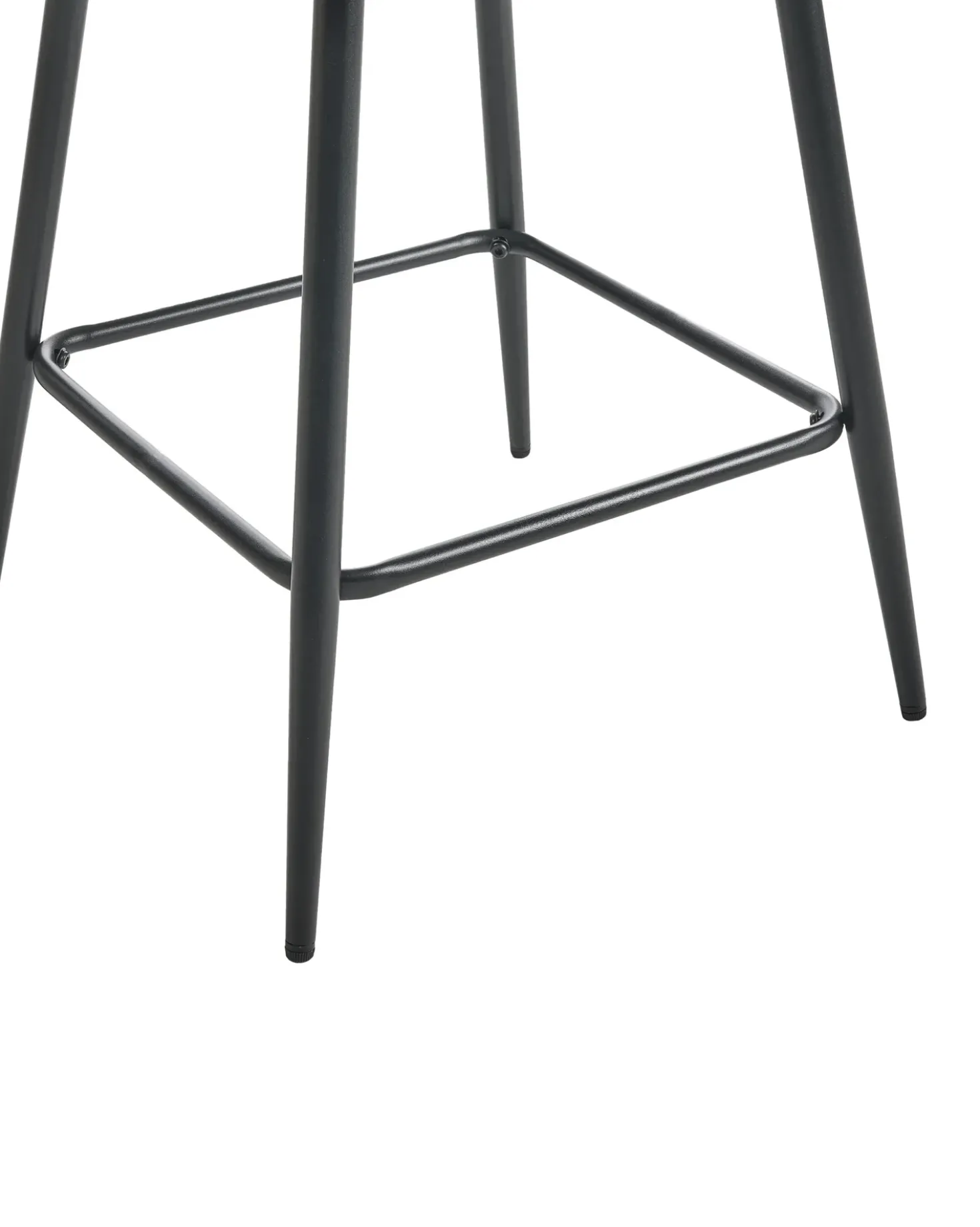 Set di 2 sedie alte SANILAC Velluto Tortora