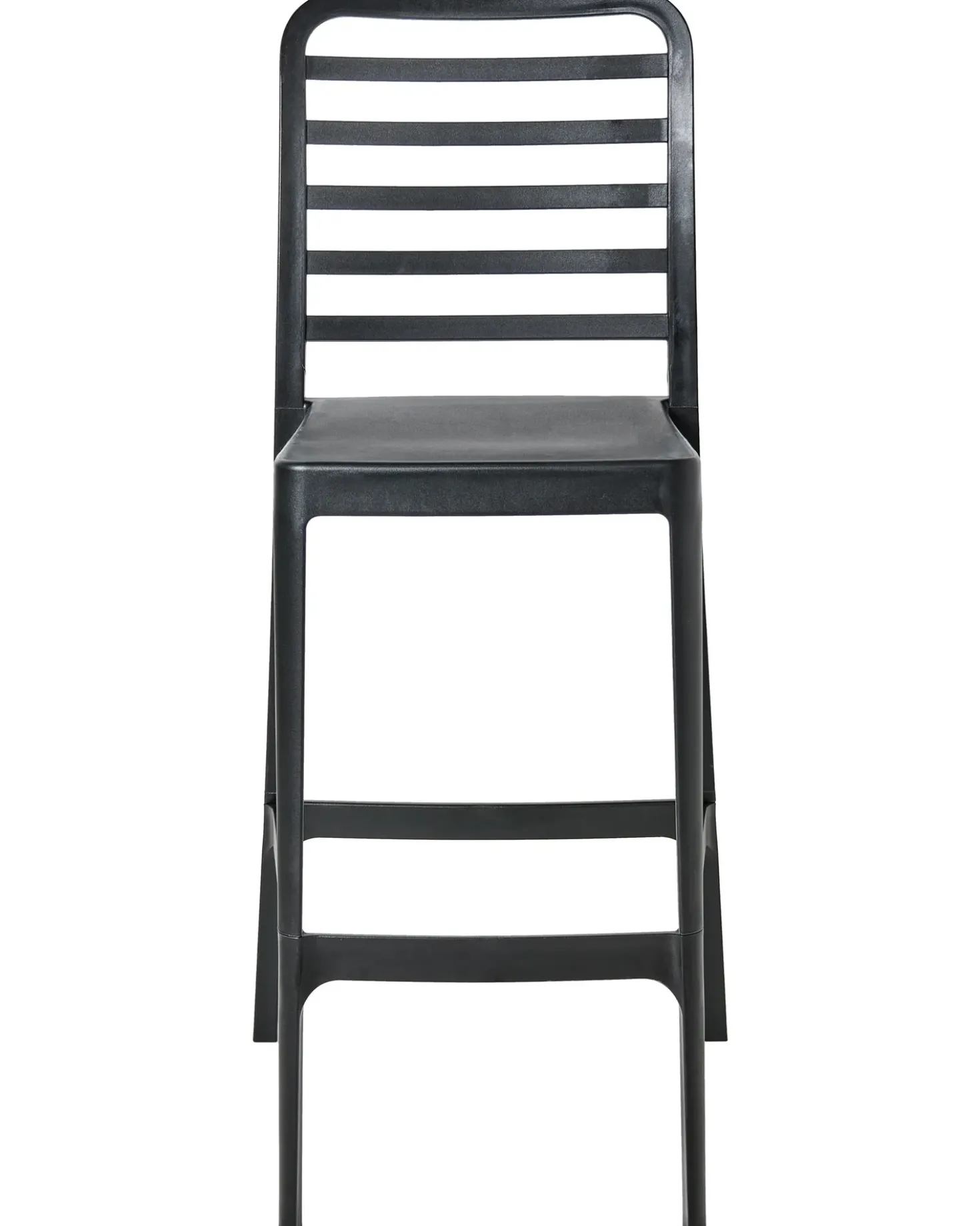 Set di 4 sedie alte SECEDA Materiale sintetico 2 in 1 Nero