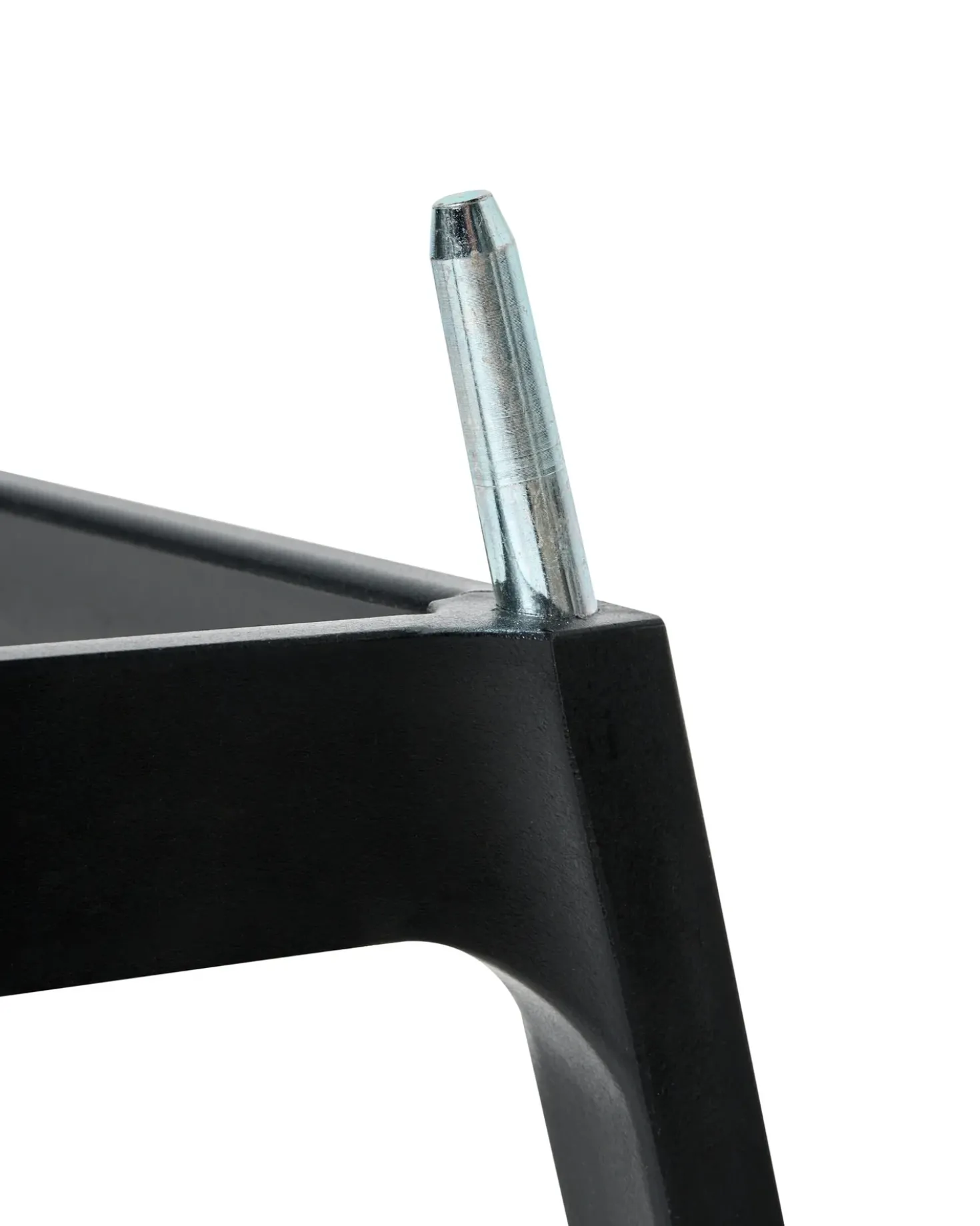 Set di 4 sedie alte SECEDA Materiale sintetico 2 in 1 Nero