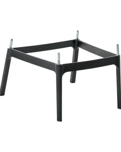 Set di 4 sedie alte SECEDA Materiale sintetico 2 in 1 Nero