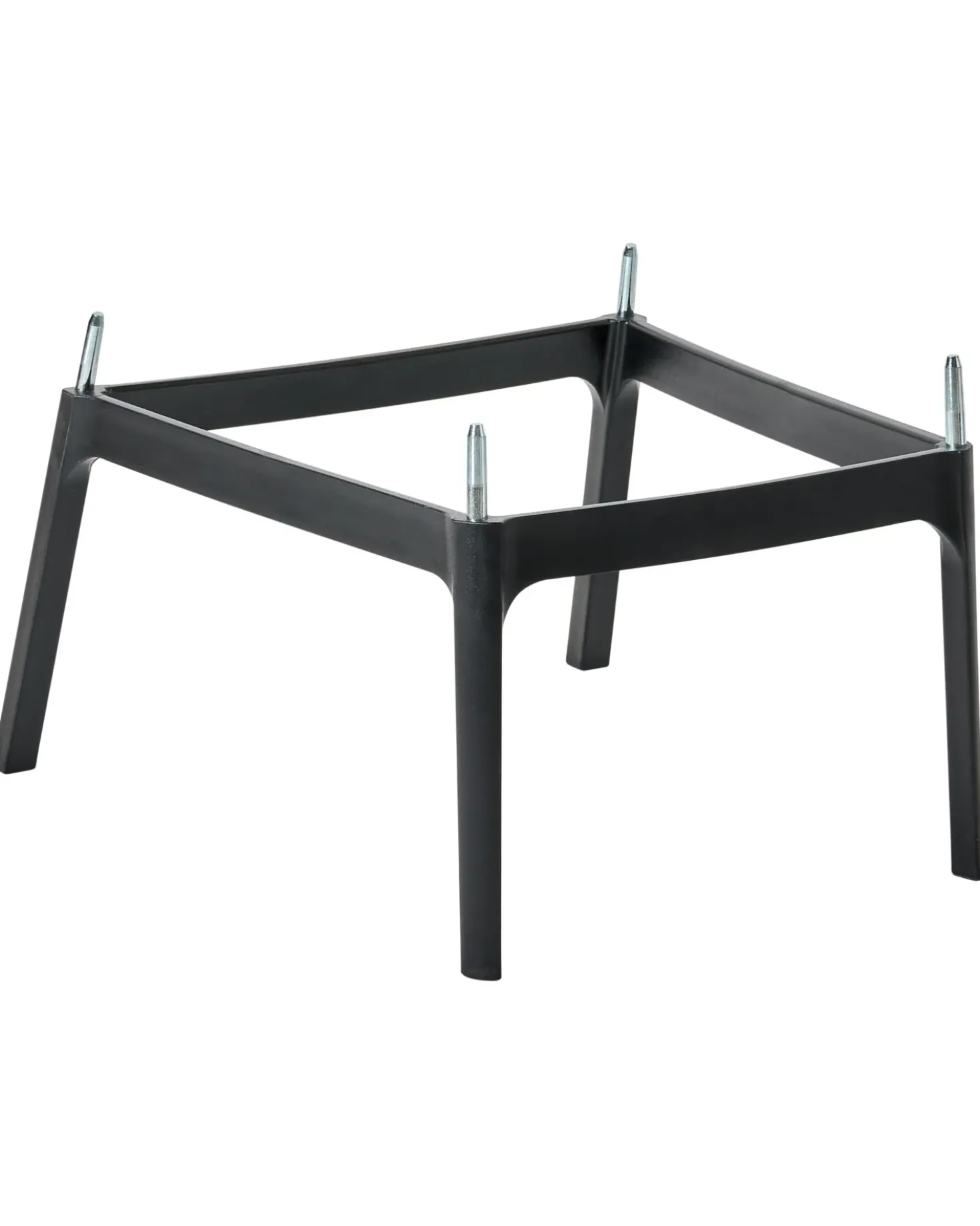 Set di 4 sedie alte SECEDA Materiale sintetico 2 in 1 Nero