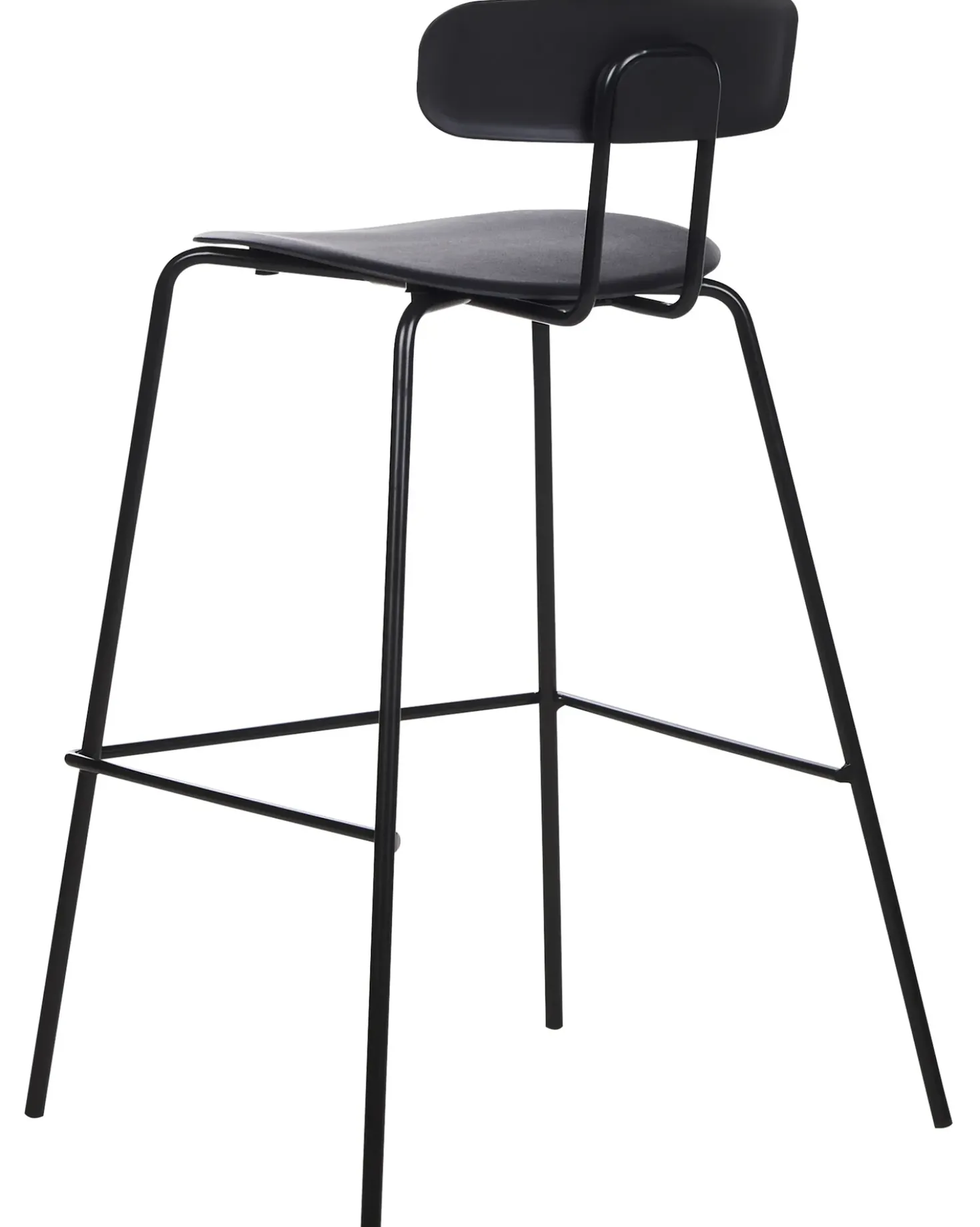Set di 2 sedie alte SIBLEY Nero