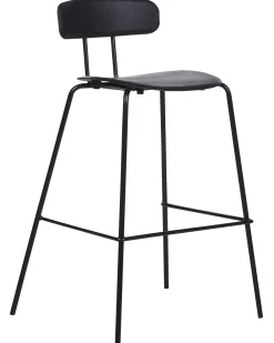 Set di 2 sedie alte SIBLEY Nero