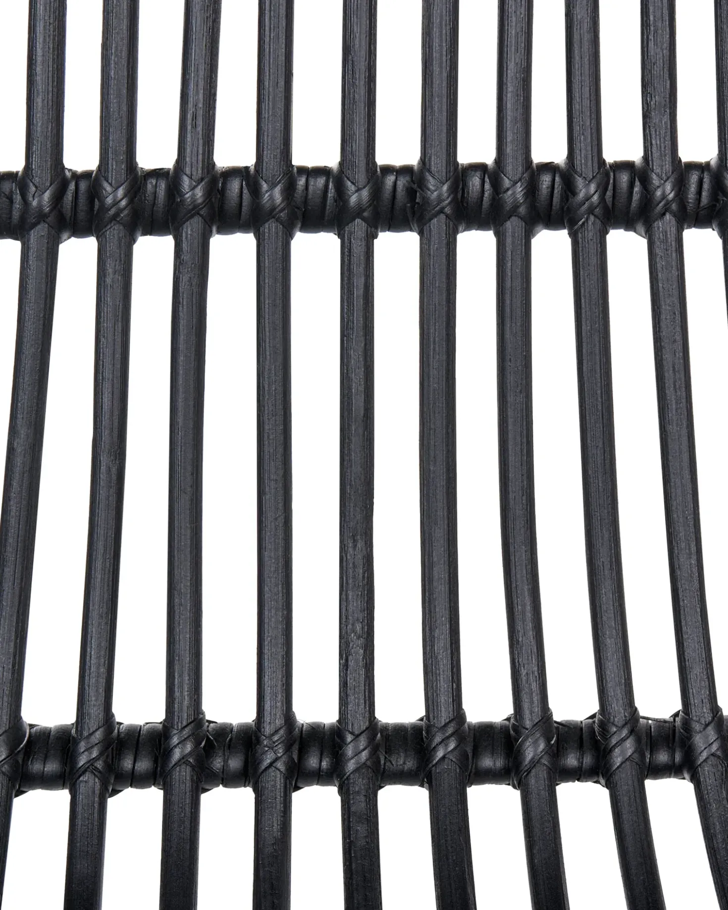 Set di 2 sedie alte TERRELL Rattan Nero