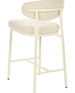 Set di 2 sedie alte UNITY Bouclé Beige chiaro