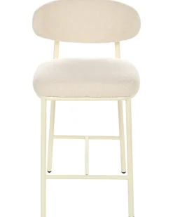 Set di 2 sedie alte UNITY Bouclé Beige chiaro