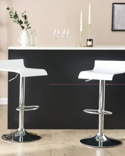 Set di 2 sedie alte VALENCIA Bianco