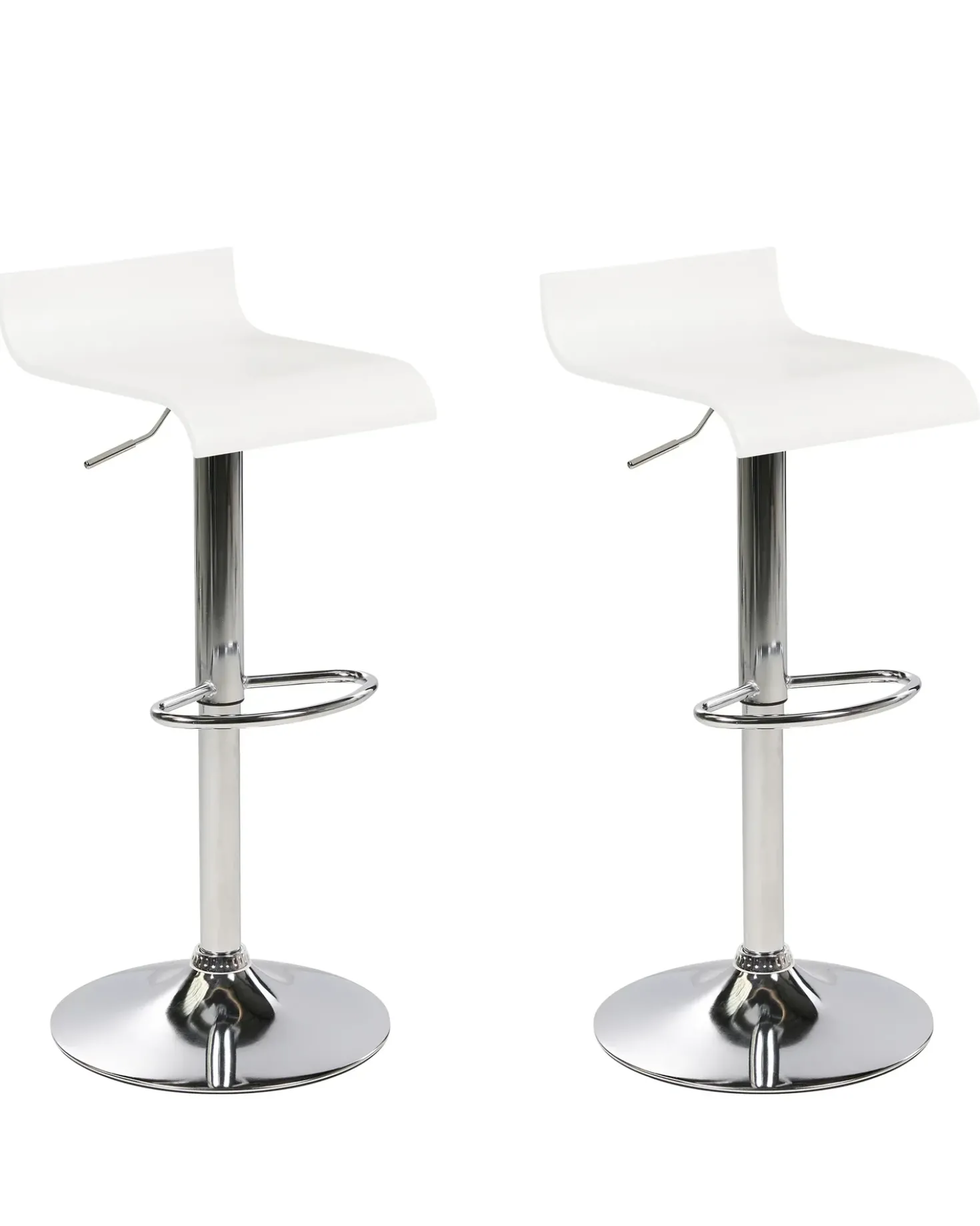 Set di 2 sedie alte VALENCIA Bianco