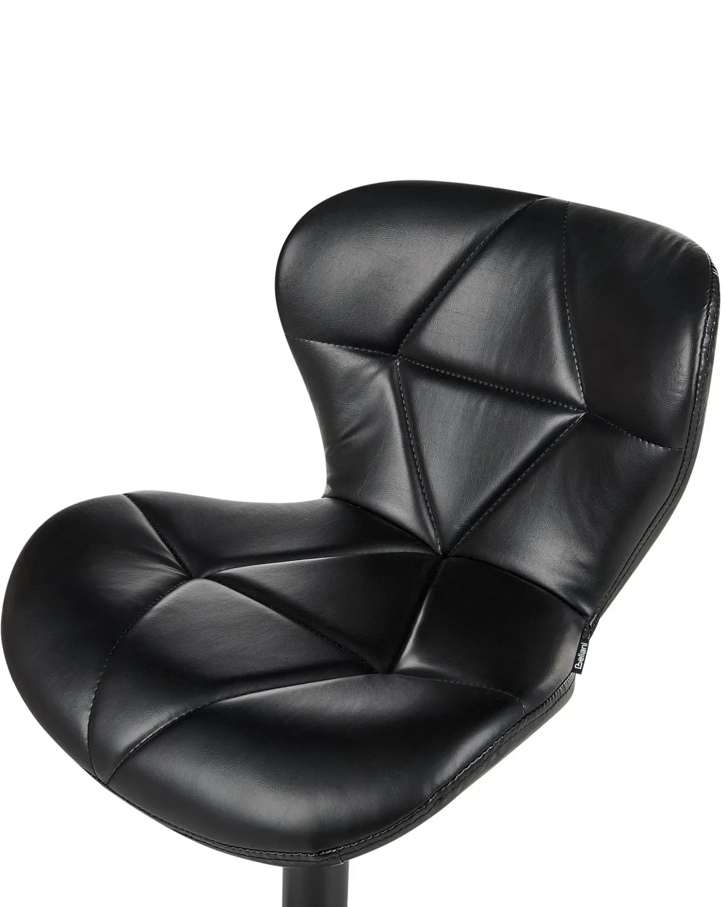 Set di 2 sedie alte VALETTA Pelle sintetica Nero