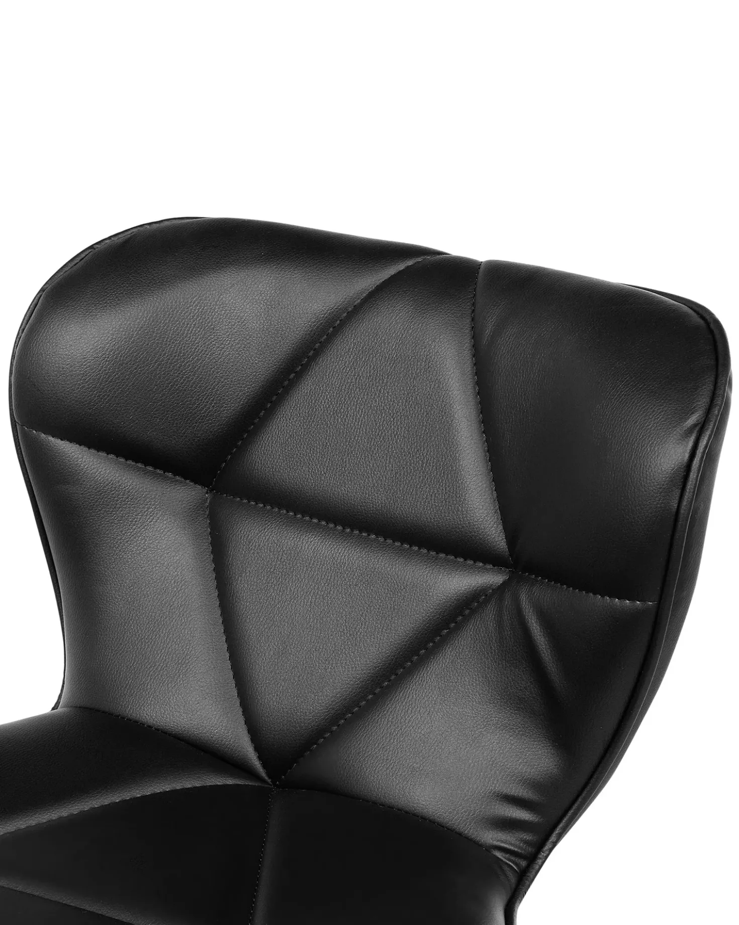 Set di 2 sedie alte VALETTA Pelle sintetica Nero