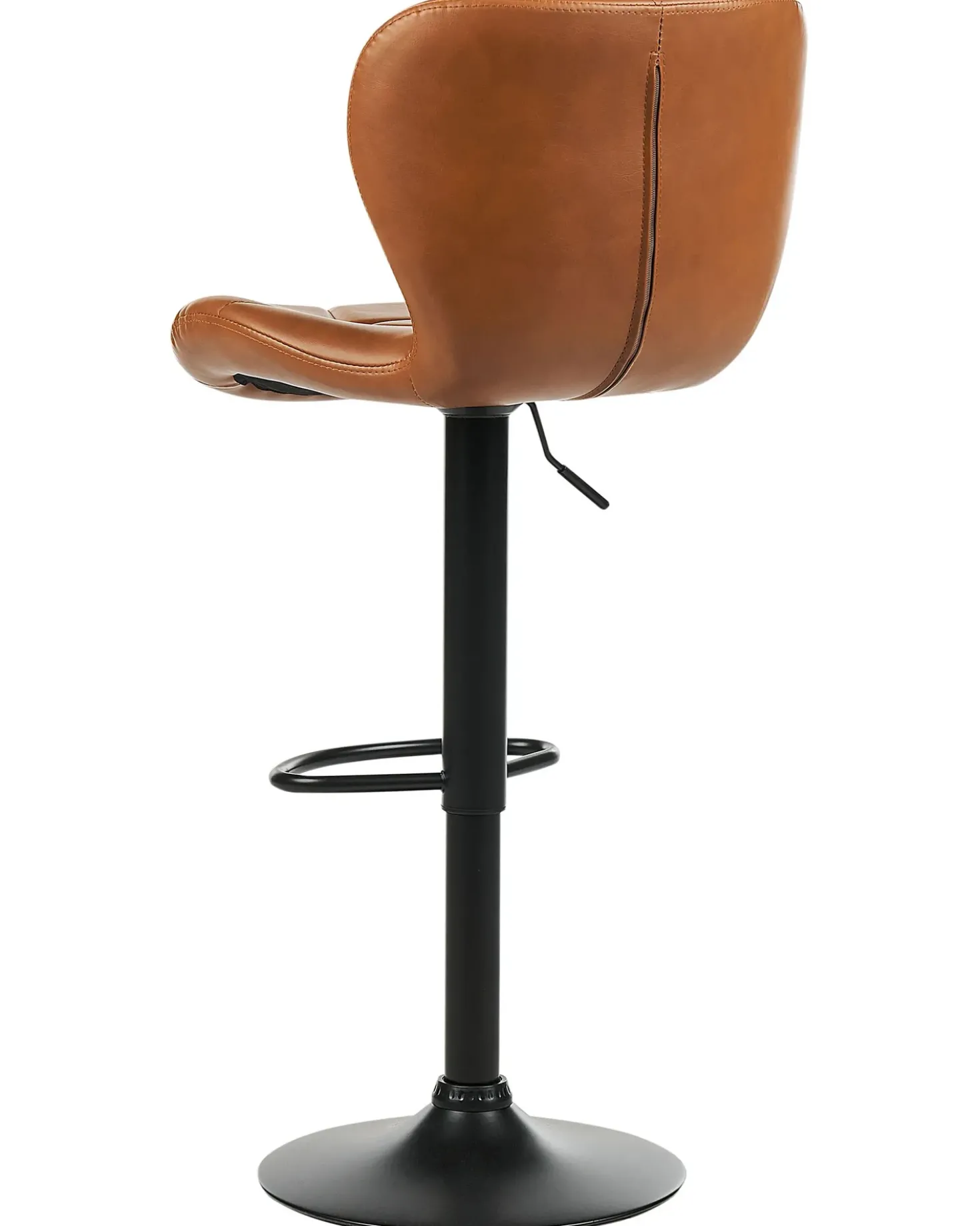 Set di 2 sedie alte VALETTA Pelle sintetica Marrone dorato