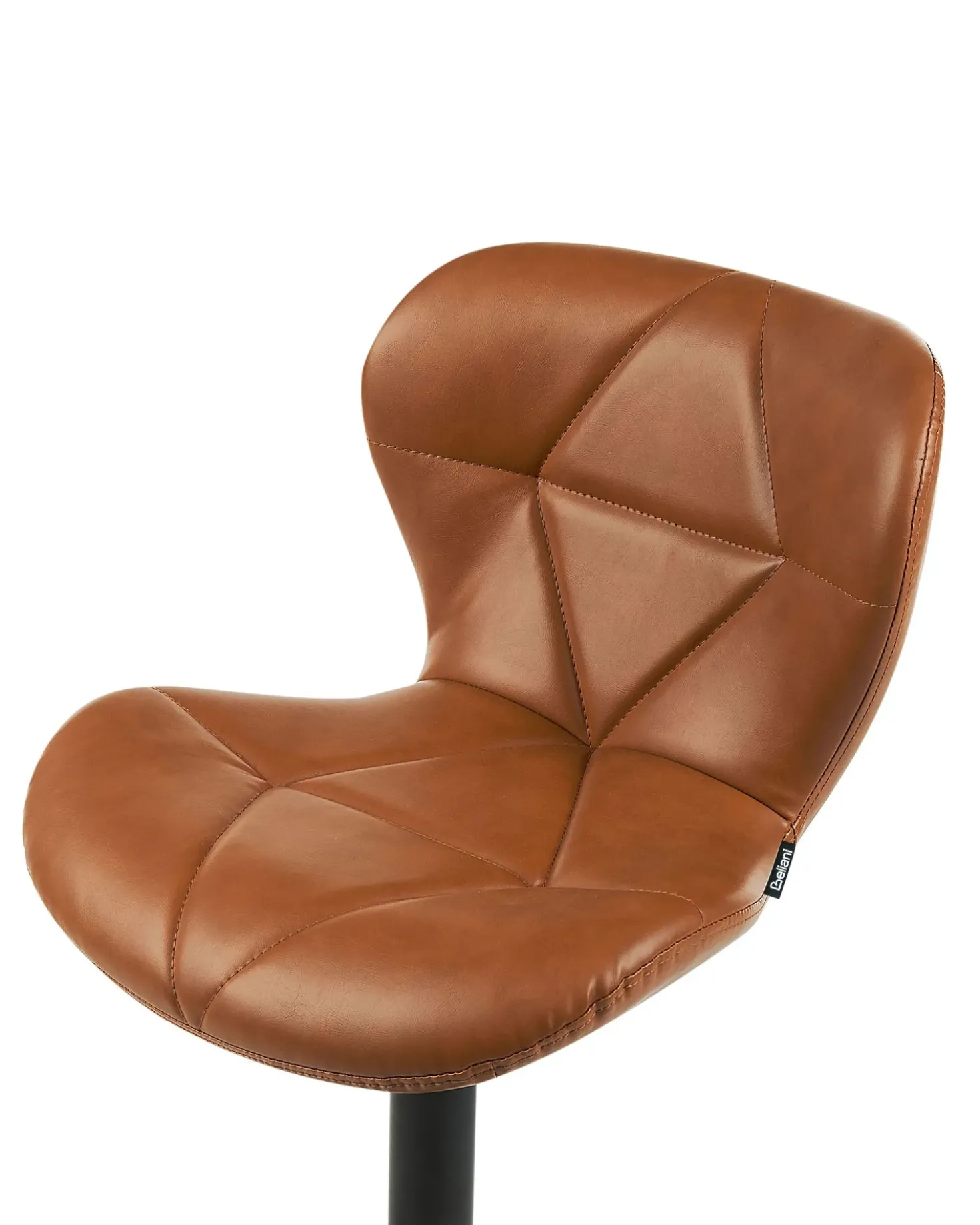 Set di 2 sedie alte VALETTA Pelle sintetica Marrone dorato