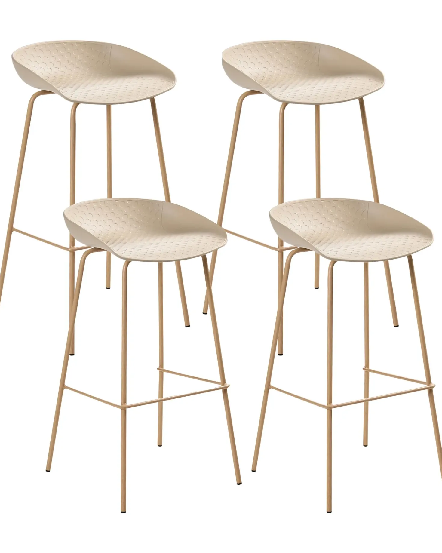 Set di 4 sedie alte VENLO Beige