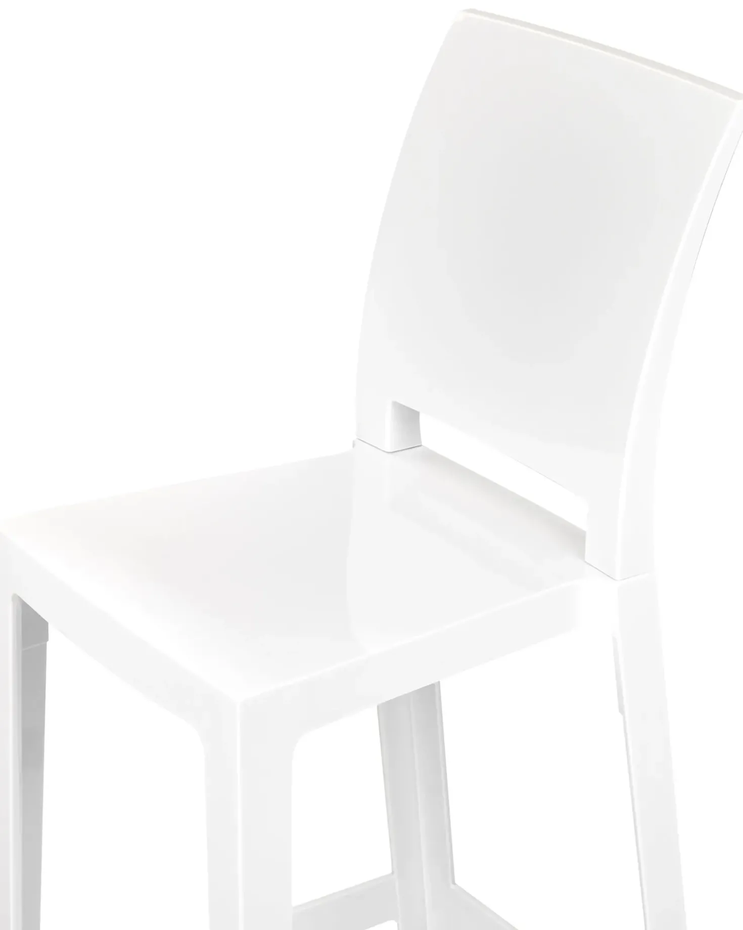 Set di 2 sedie alte WELLINGTON Bianco
