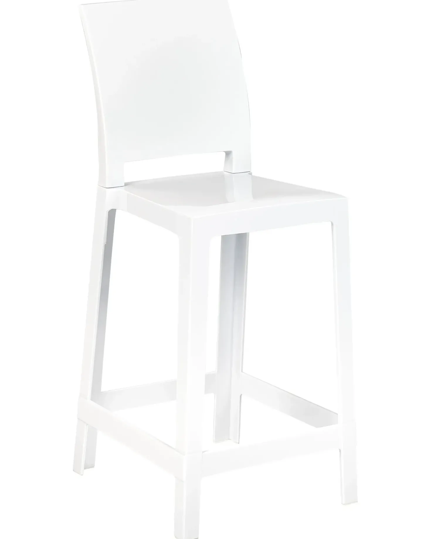 Set di 2 sedie alte WELLINGTON Bianco