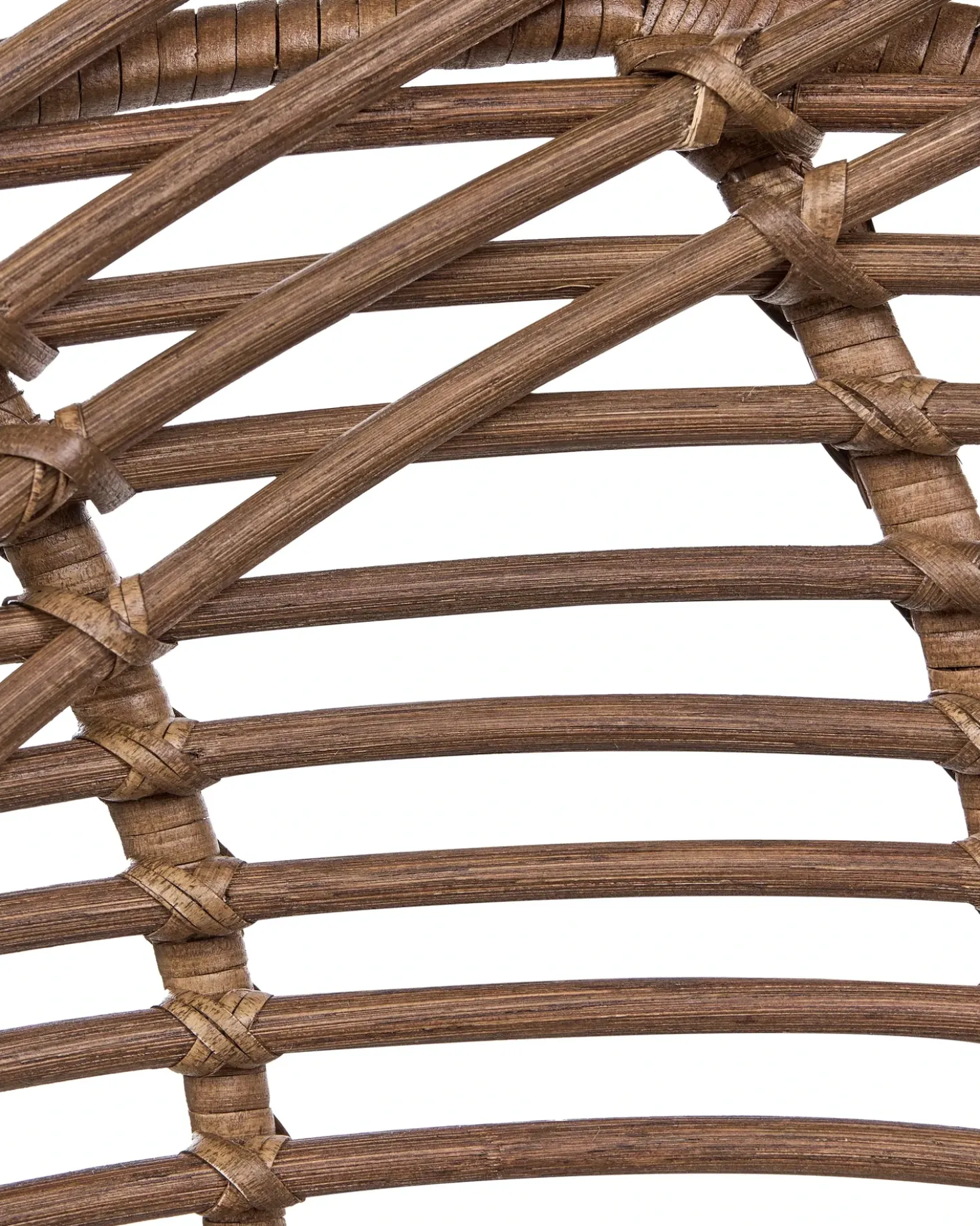 Set di 2 sedie alte WINDOM Rattan Marrone