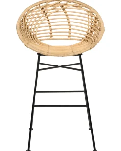 Set di 2 sedie alte WINDOM Rattan Naturale