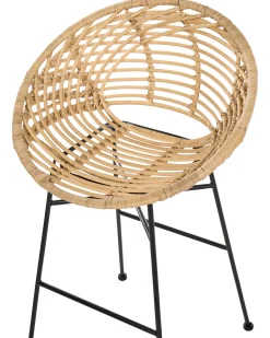 Set di 2 sedie alte WINDOM Rattan Naturale