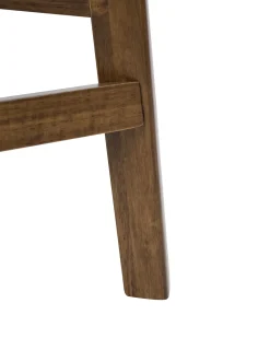 Set di 2 sedie alte YUMA Legno Bianco sporco/Marrone