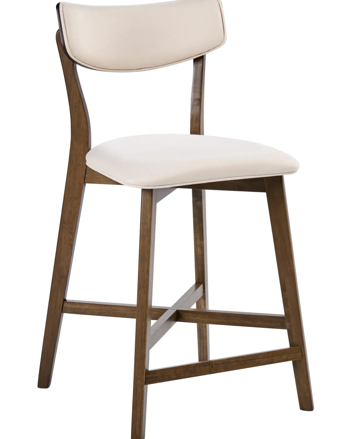 Set di 2 sedie alte YUMA Legno Bianco sporco/Marrone